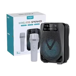 RVT Boom wireless speaker with mic and RGB LED lighting