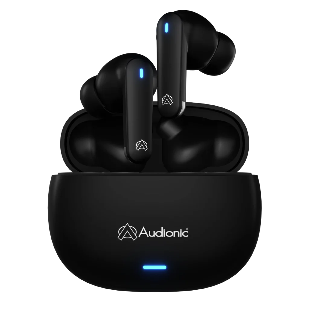 Audionic Airbud 425 TWS Earbuds with charging case Image Title: