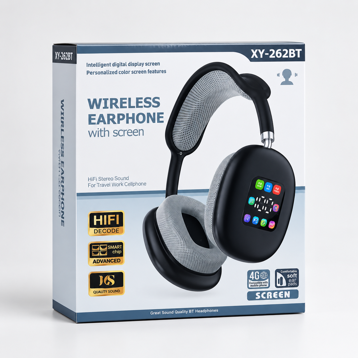 wireless headphones price in pakistan XY-262BT black LED display